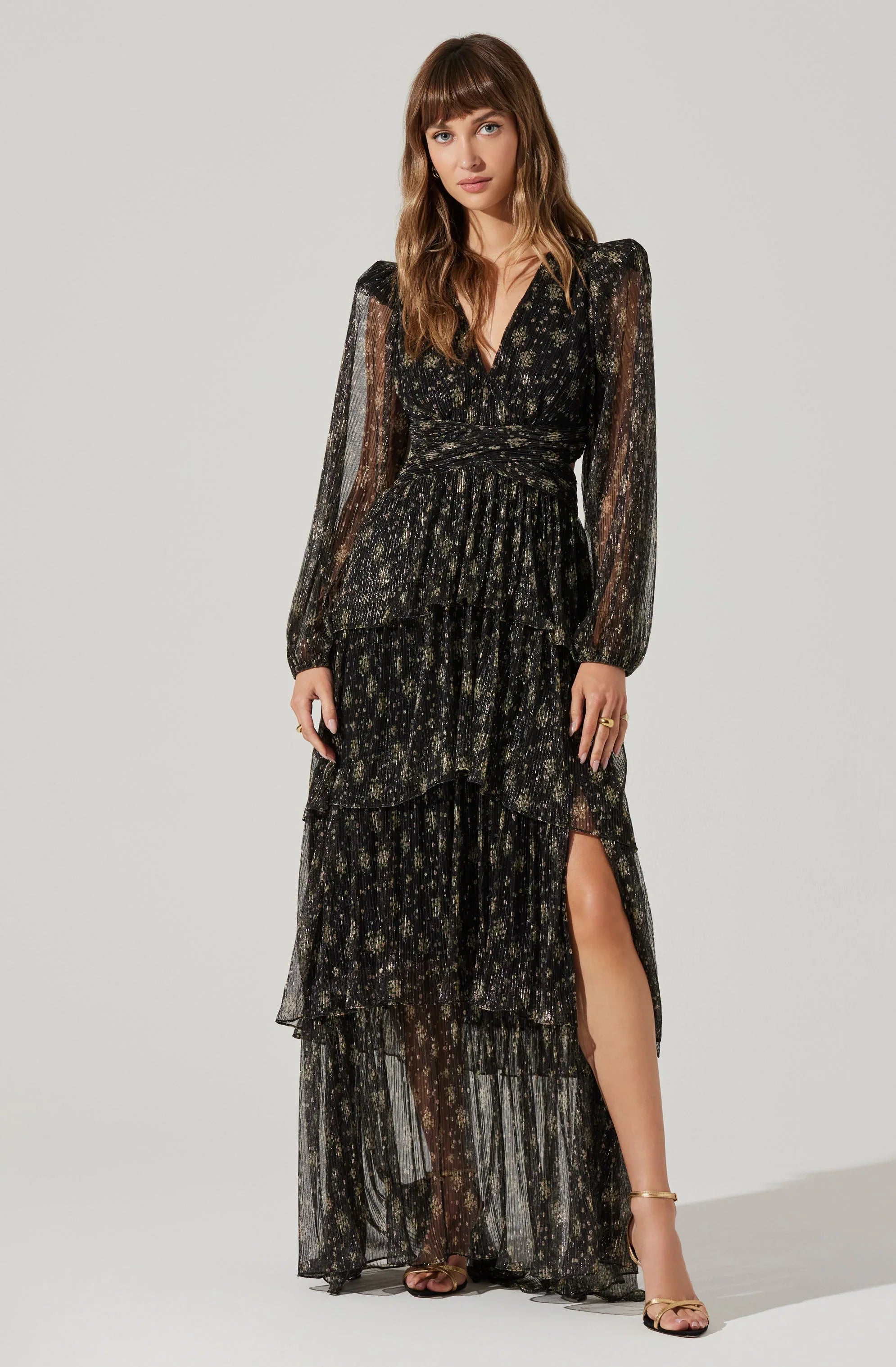 Lbruh Anora Floral Tiered Maxi Dress