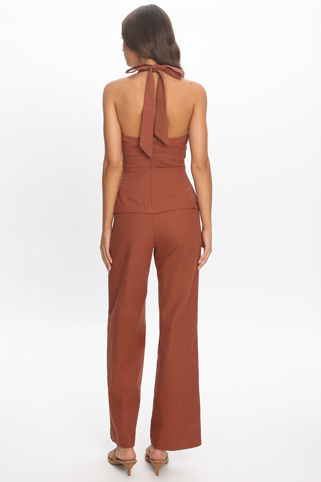 Lioren Wide Leg Pants Chocolate