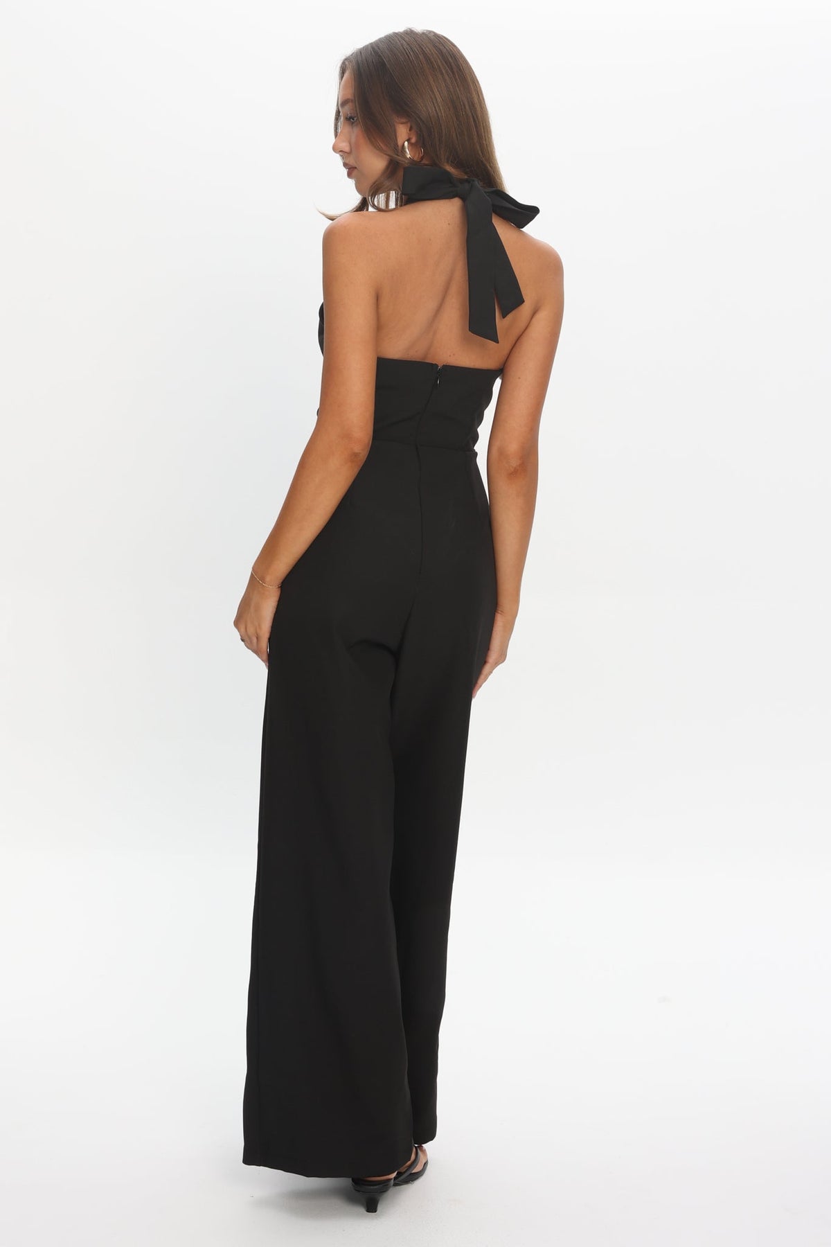 Enlighten Halterneck Jumpsuit Black