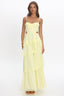 Vianne Tiered Cut-Out Maxi Dress Butter