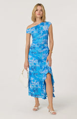 Lbruh Off Shoulder Ruffle Midi Dress