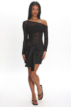 Belladonna Lace Mini Dress Black