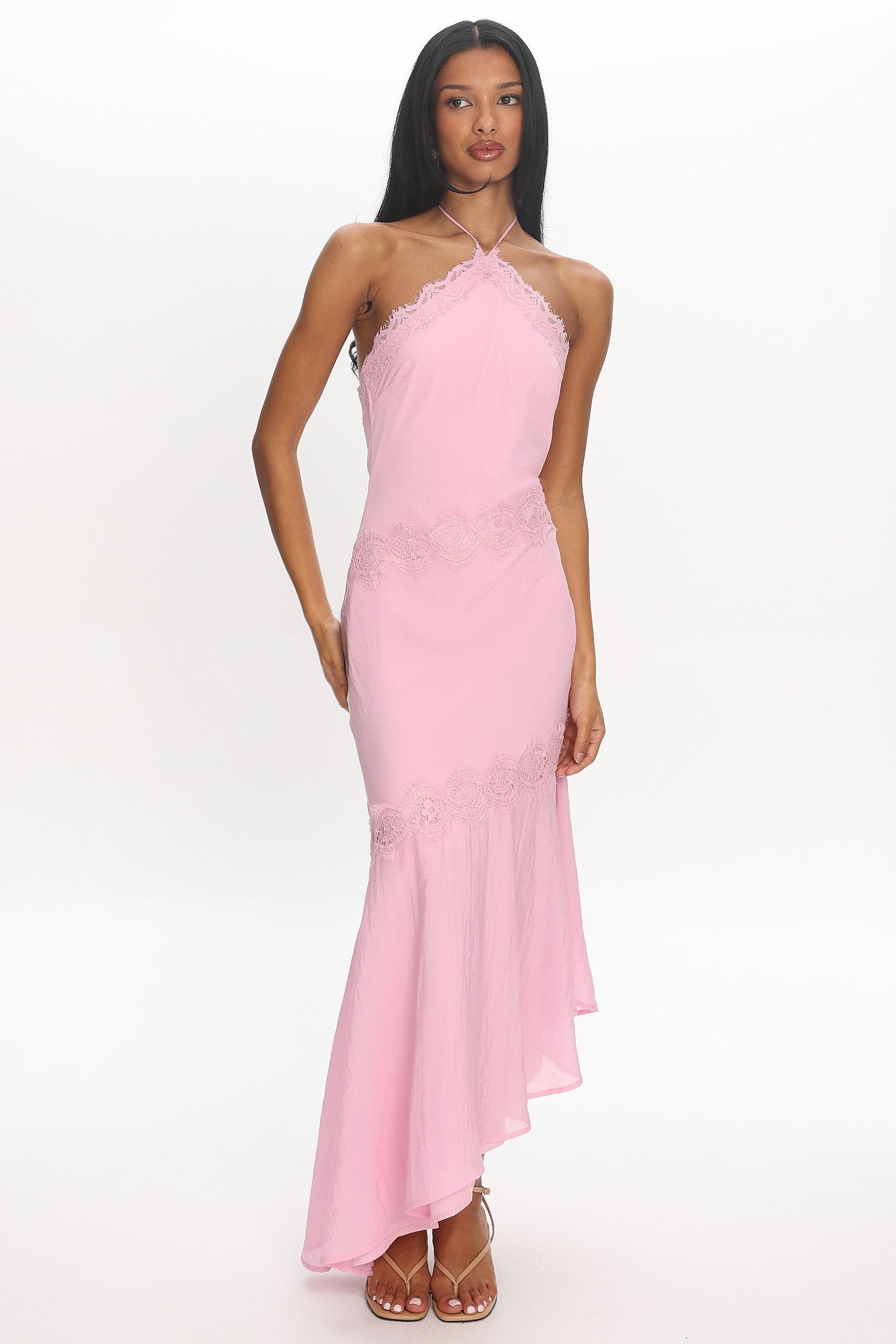 Zerina Halter Maxi Dress Pink Secondary image