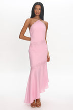 Zerina Halter Maxi Dress Pink