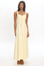 Day Off Ruched Strap Maxi Dress Baby Yellow