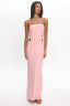 Monette Cutout Cowl Back Maxi Dress Blush