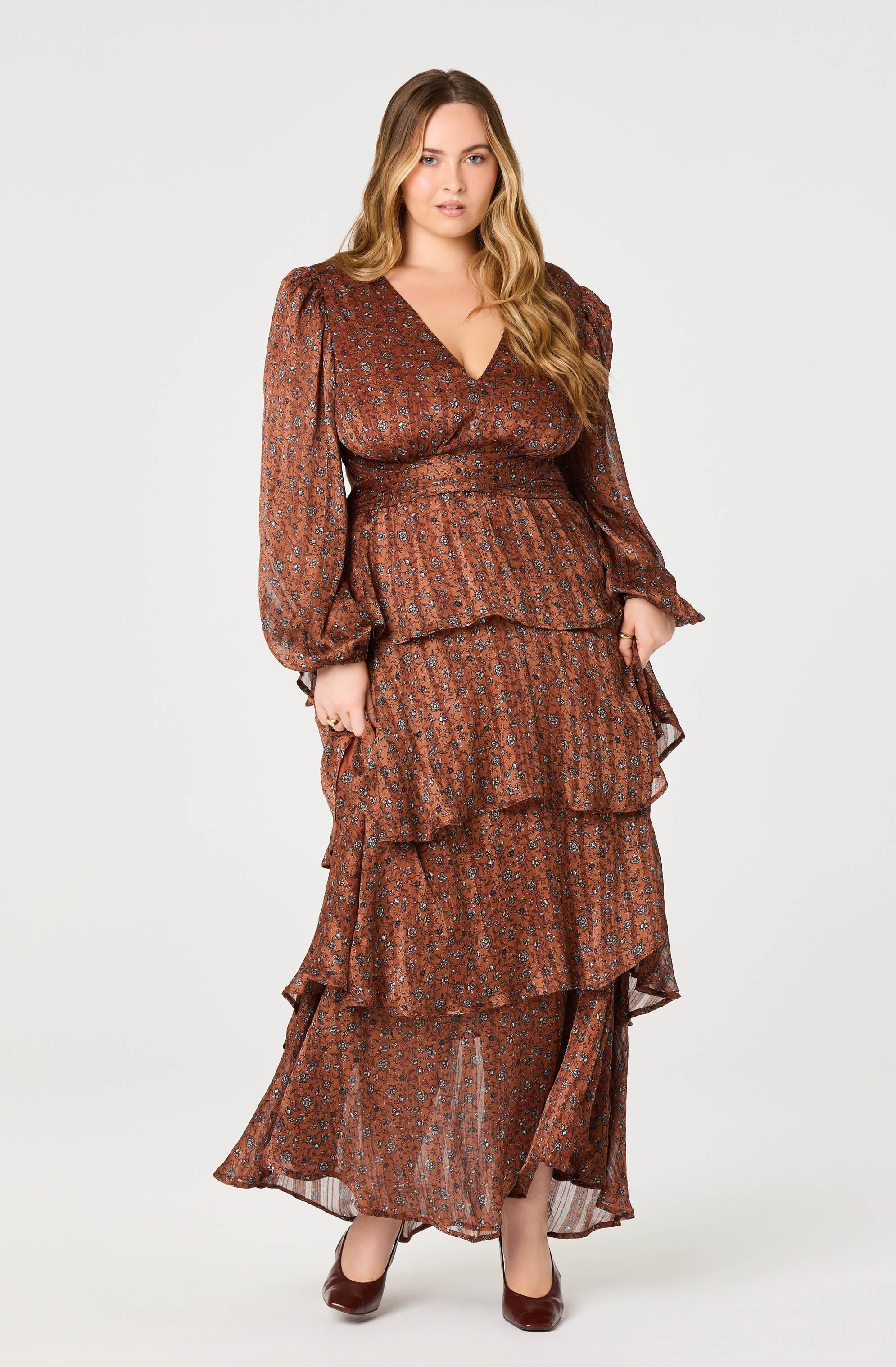 Lbruh Anora Floral Tiered Maxi Dress