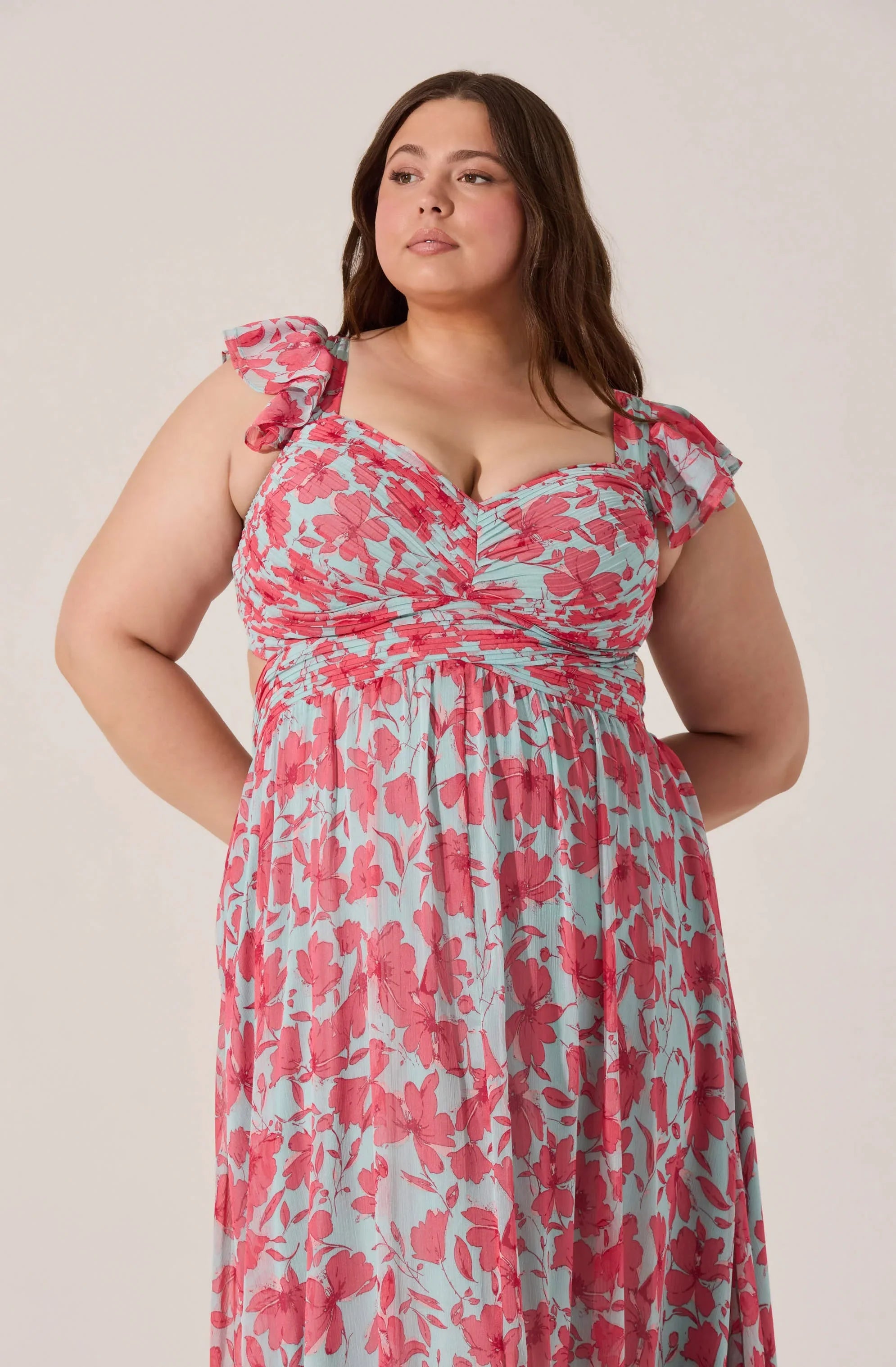 Lbruh Primrose Floral Strappy Back Maxi Dress