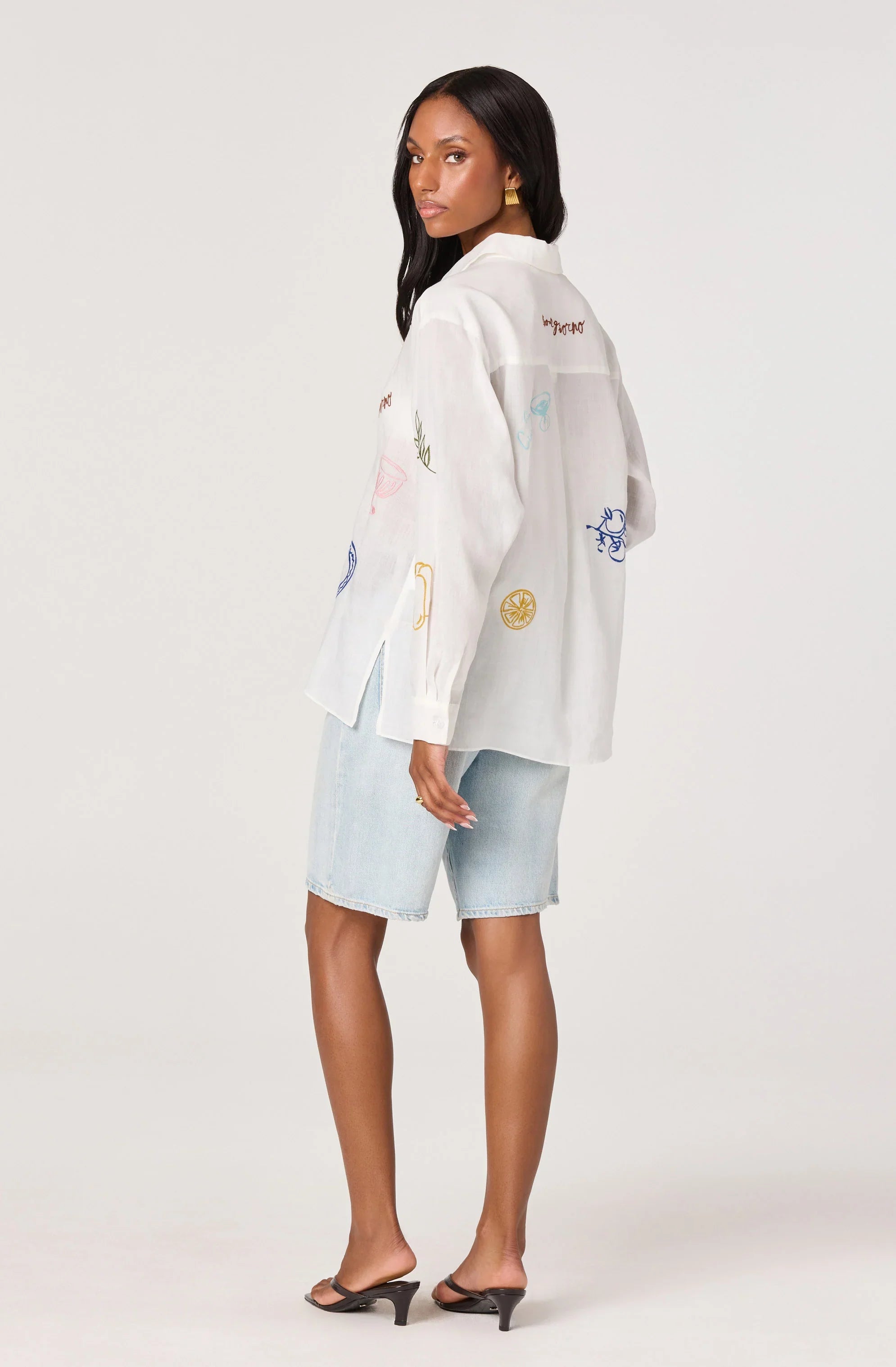 Inixyf Trace Embroidered Picnic Shirt