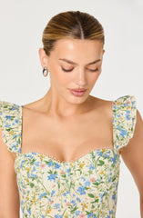 Inixyf Wedelia Eyelet Corset Crop Top