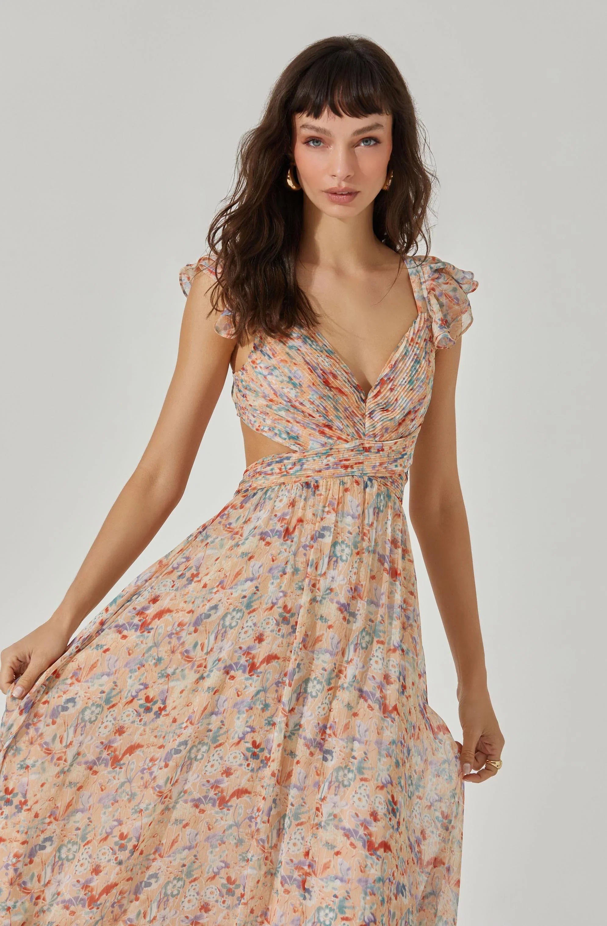 Lbruh Primrose Floral Strappy Back Maxi Dress