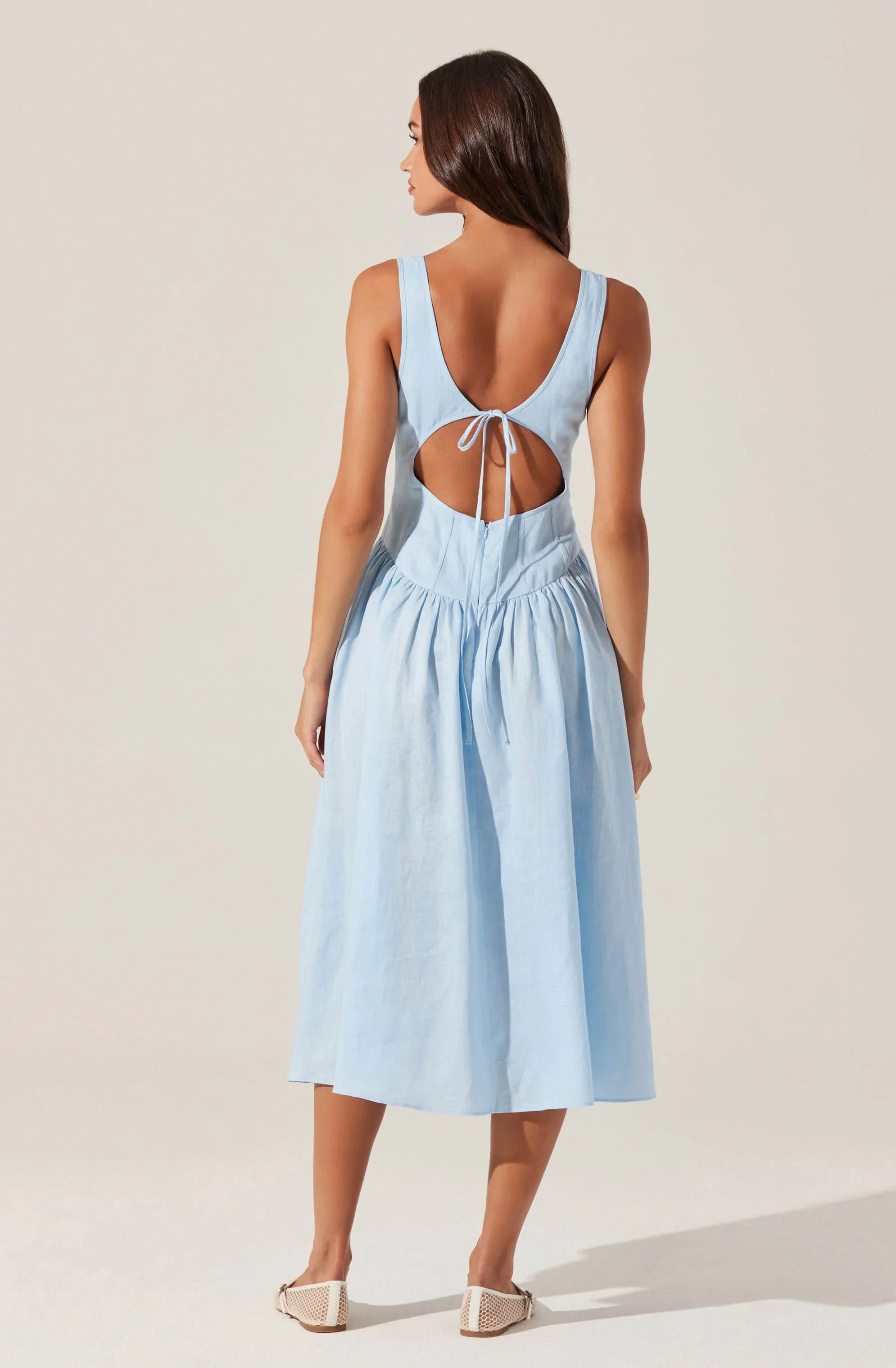 Lbruh Thierry Linen Midi Dress