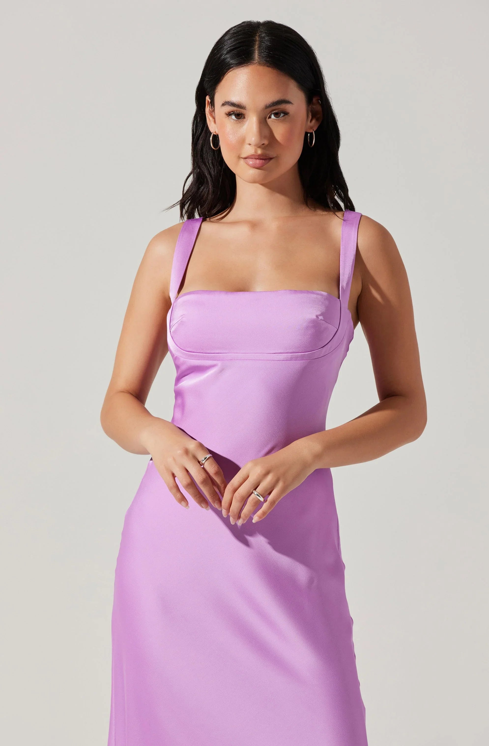 Inixyf Stacie Satin Maxi Dress