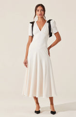 Lbruh Ciela Bow Puff Sleeve Dress