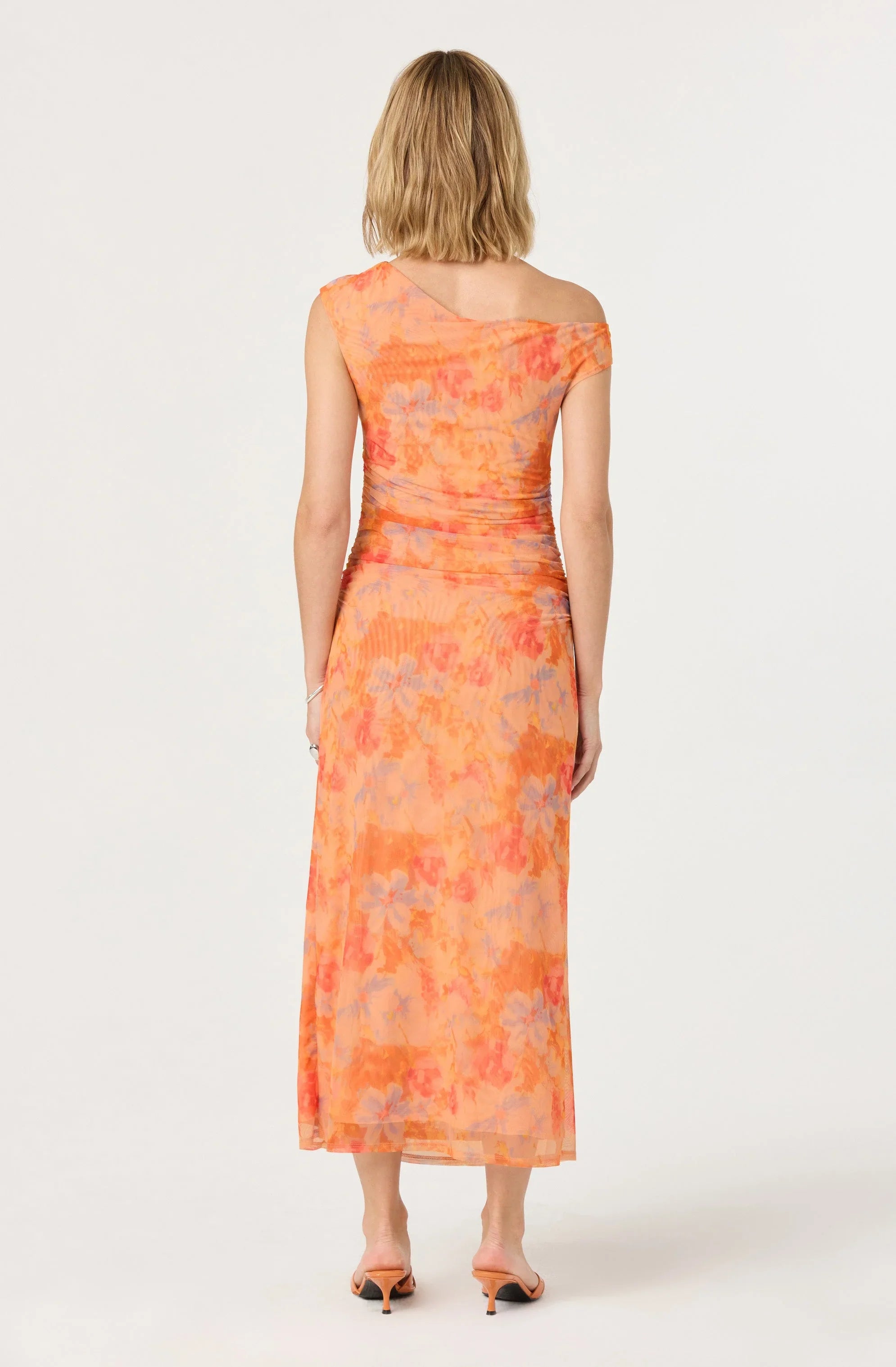 Lbruh Off Shoulder Ruffle Midi Dress