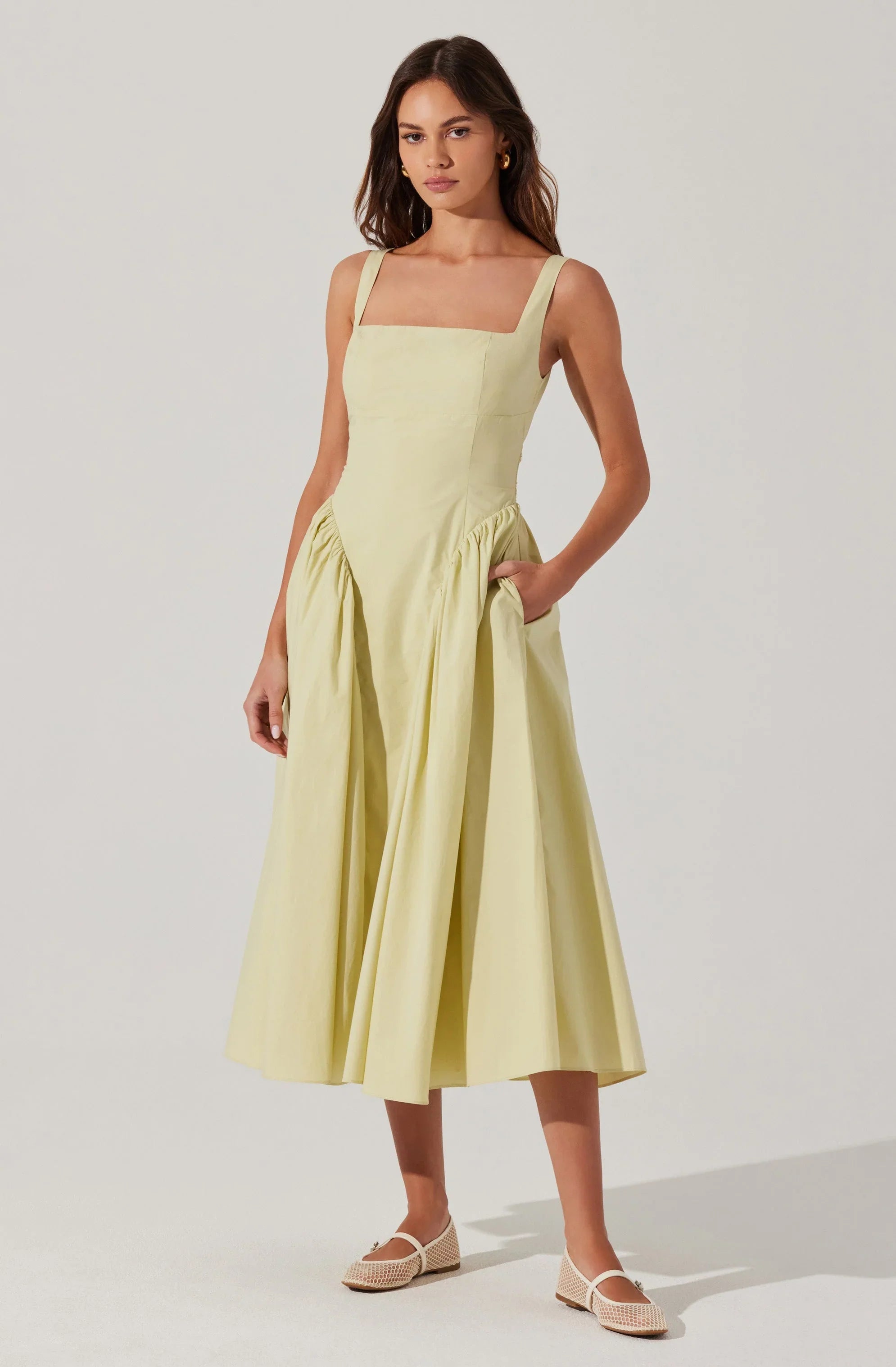 Lbruh Vinya Poplin Drop Waist Dress