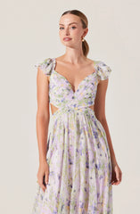 Lbruh Primrose Floral Strappy Back Maxi Dress