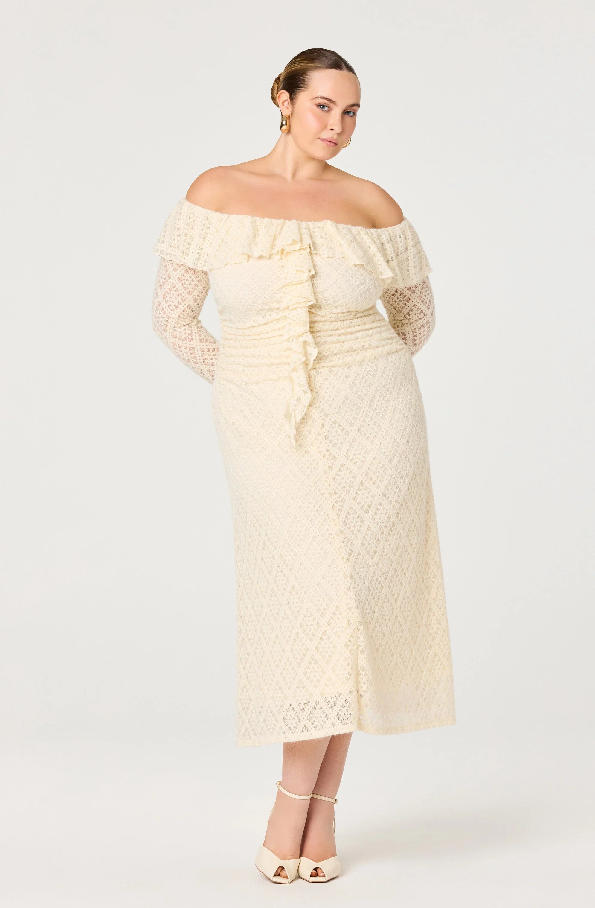 Lbruh Dorian Ruffle Off Shoulder Dress