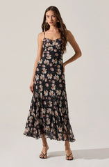 Lbruh Maeryn Sweetheart Ruffle Maxi Dress