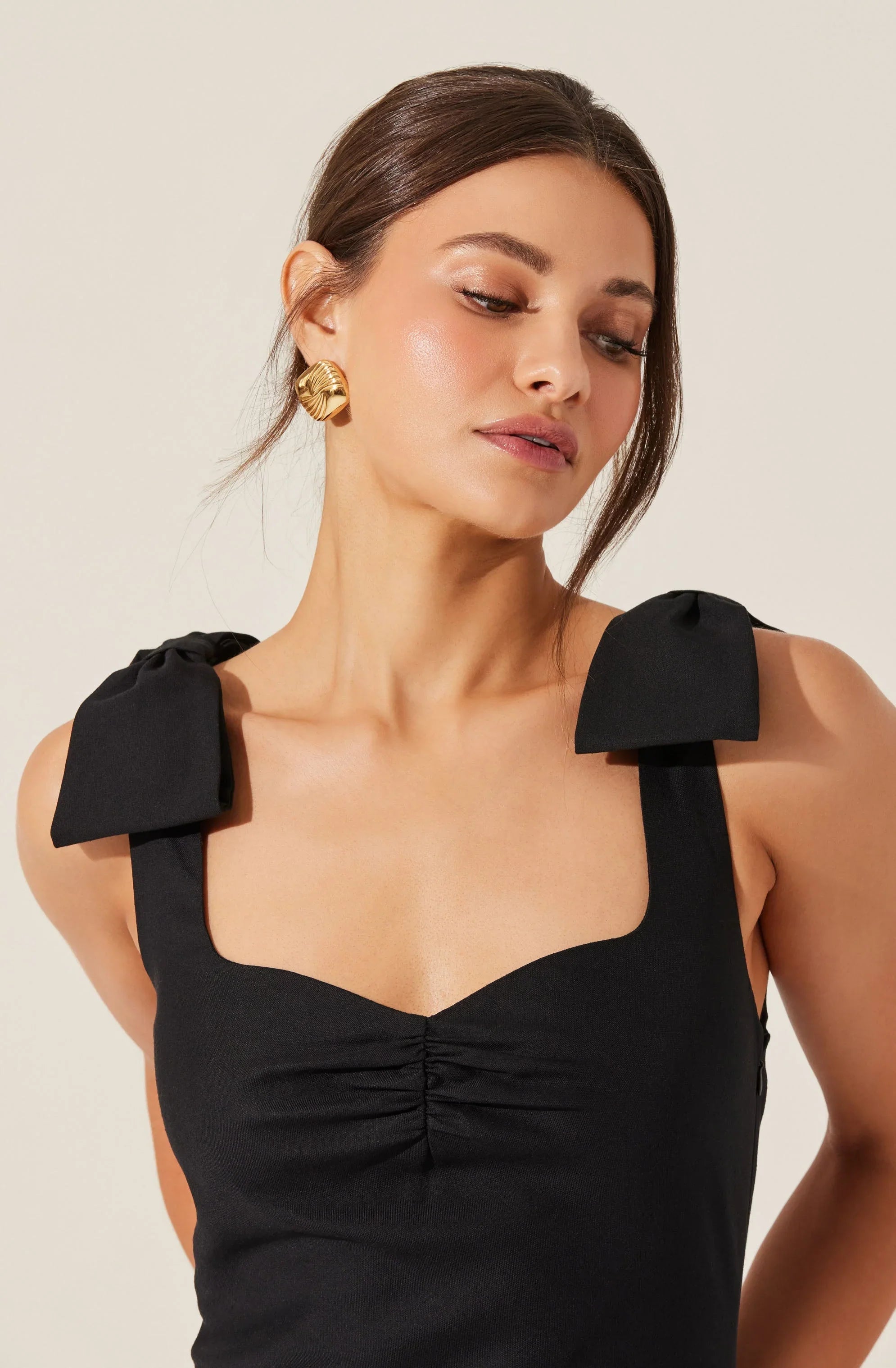 Lbruh Kateleya Bow Detail Midi Dress