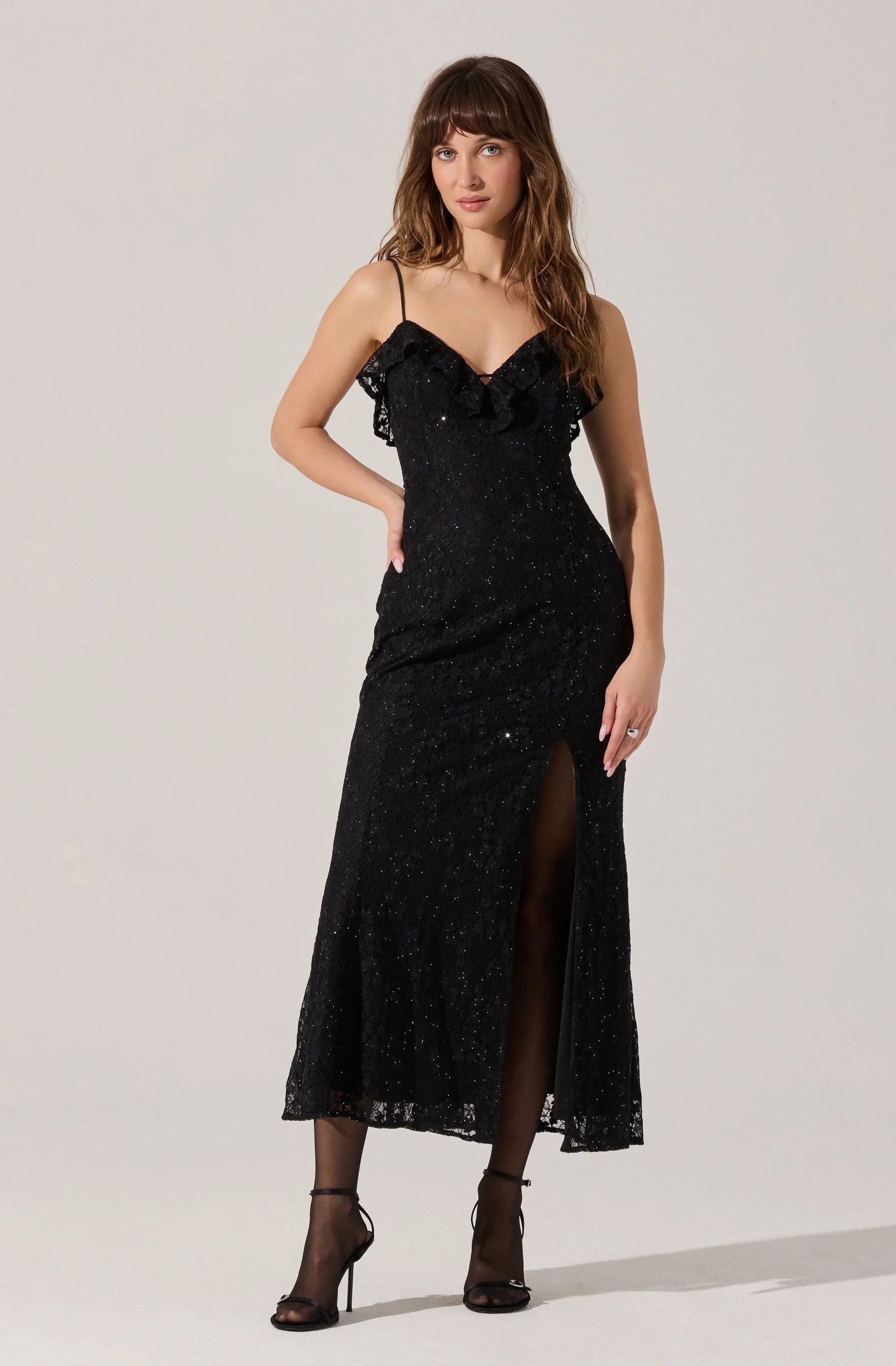 Lbruh Leonie Floral Lace Maxi Dress