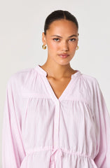 Inixyf Jessalyn Striped Peasant Top