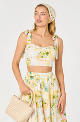 Inixyf Kaleigh Tie-Strap Bustier Top