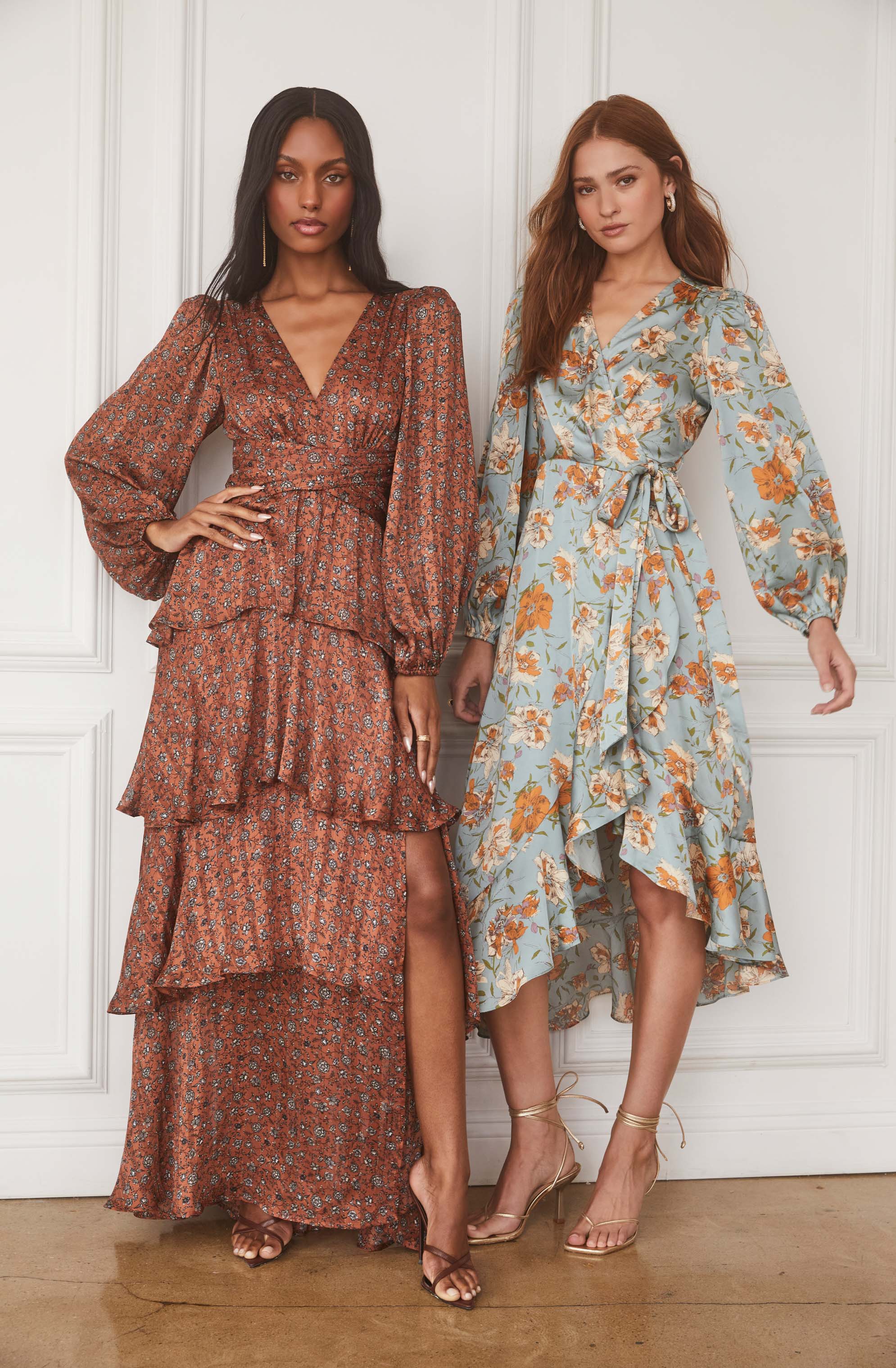 Lbruh Anora Floral Tiered Maxi Dress