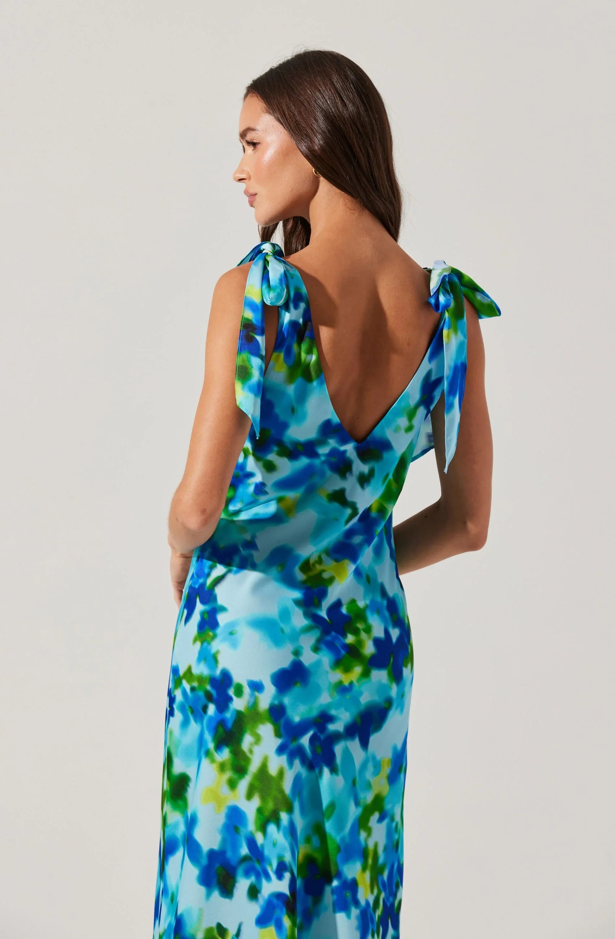 Lbruh Allexina Satin Cowl Neck Midi Dress