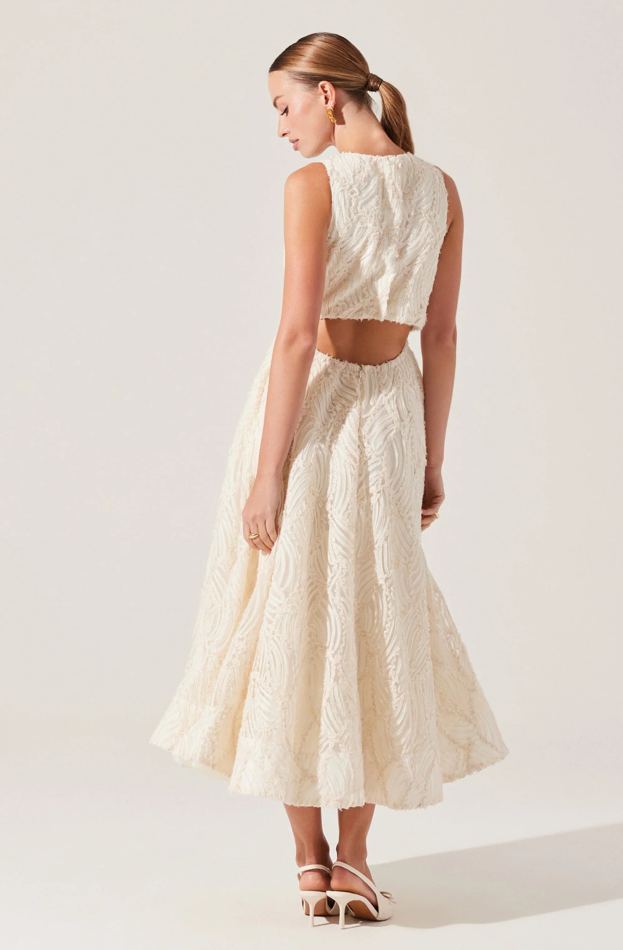 Lbruh Lillemor 3D Textured Midi Dress