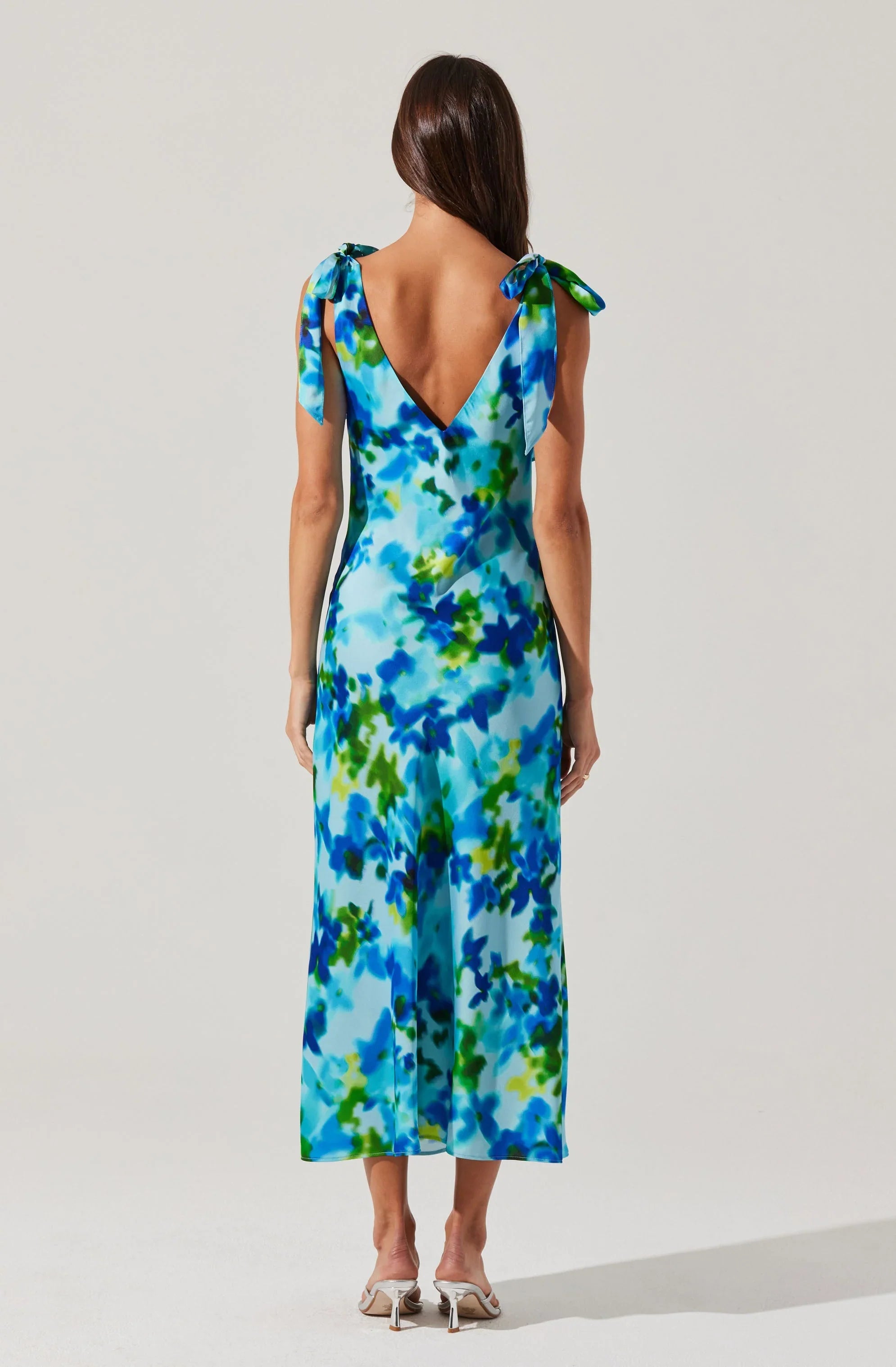 Lbruh Allexina Satin Cowl Neck Midi Dress