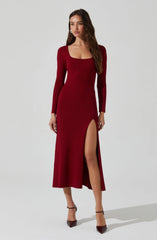 Lbruh Kylie Ribbed Midi Sweater Dress