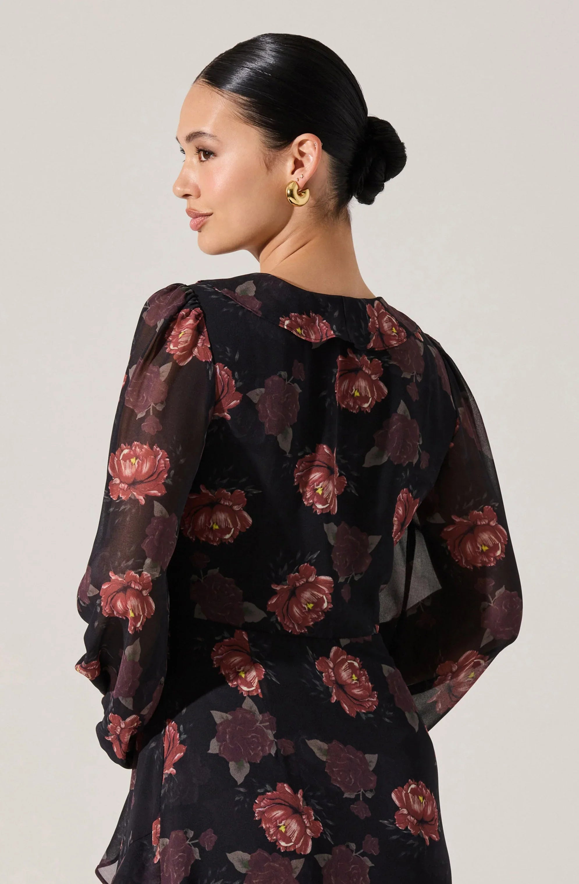 Lbruh Corrina Floral Ruffle Maxi Dress