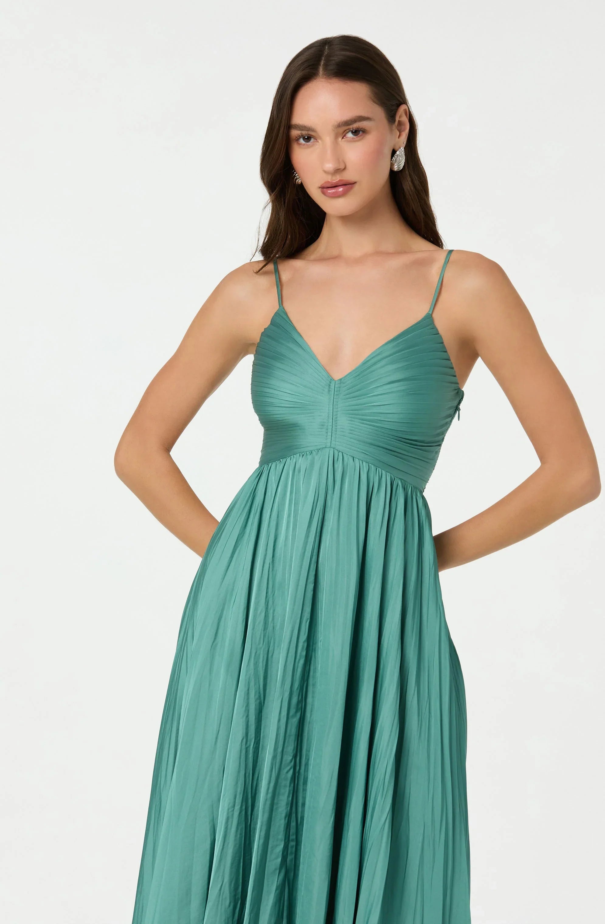 Inixyf Maeve Pleated Midi Dress