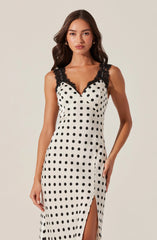 Lbruh Eirene Polka Dot Midi Dress