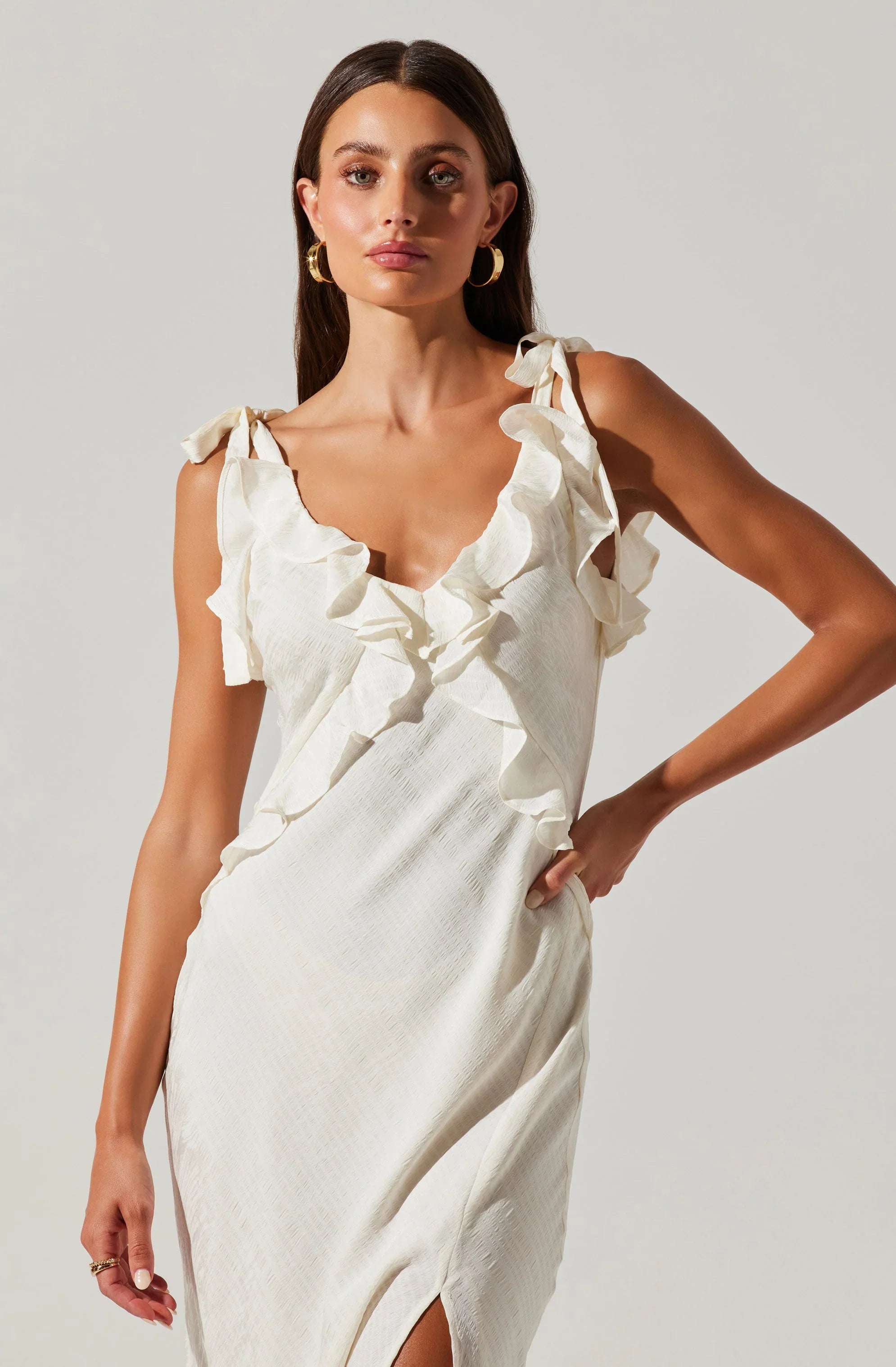 Lbruh Sorbae Ruffle Maxi Dress