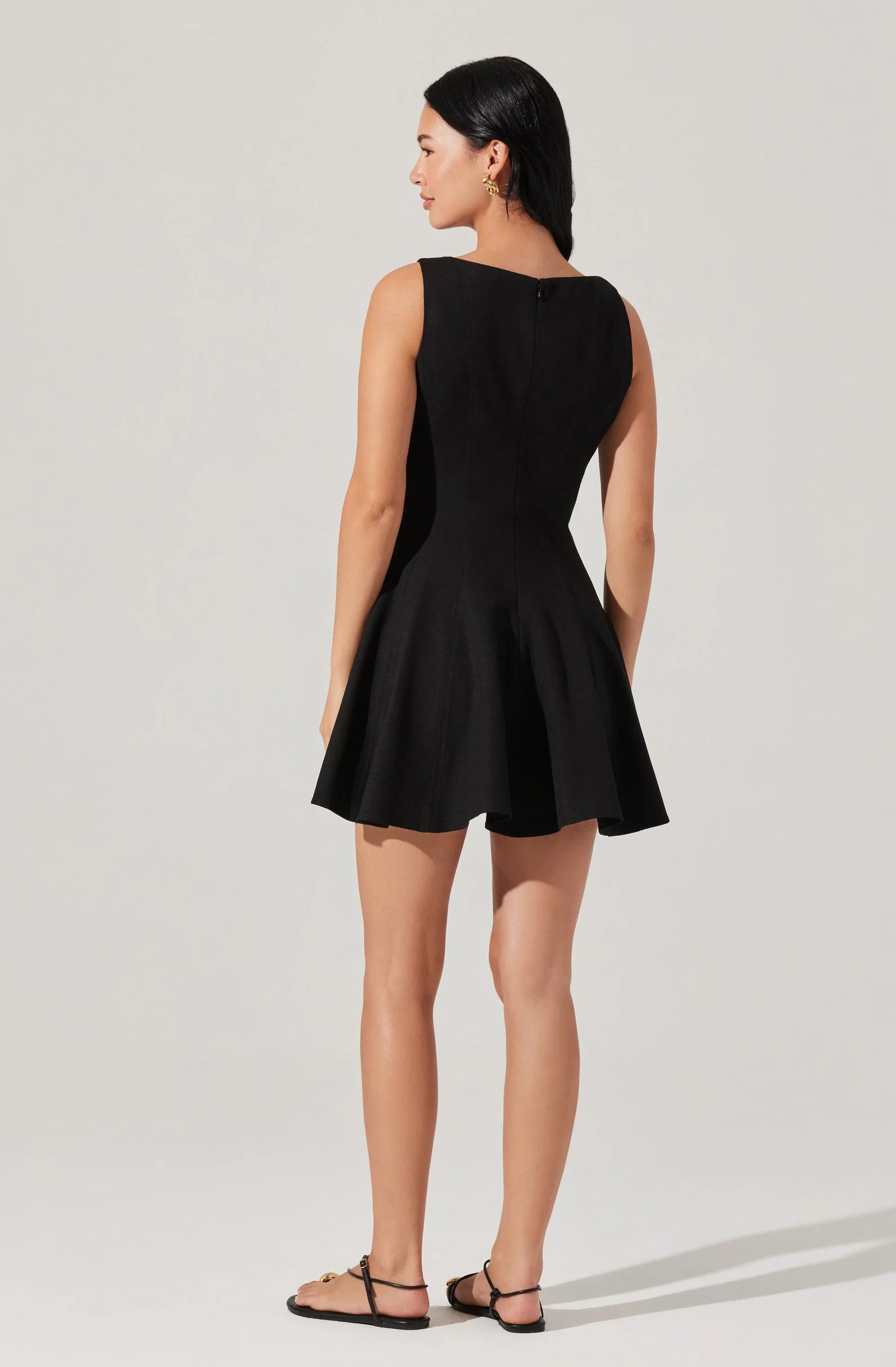 Lbruh Xaria Linen-Blend Mini Dress