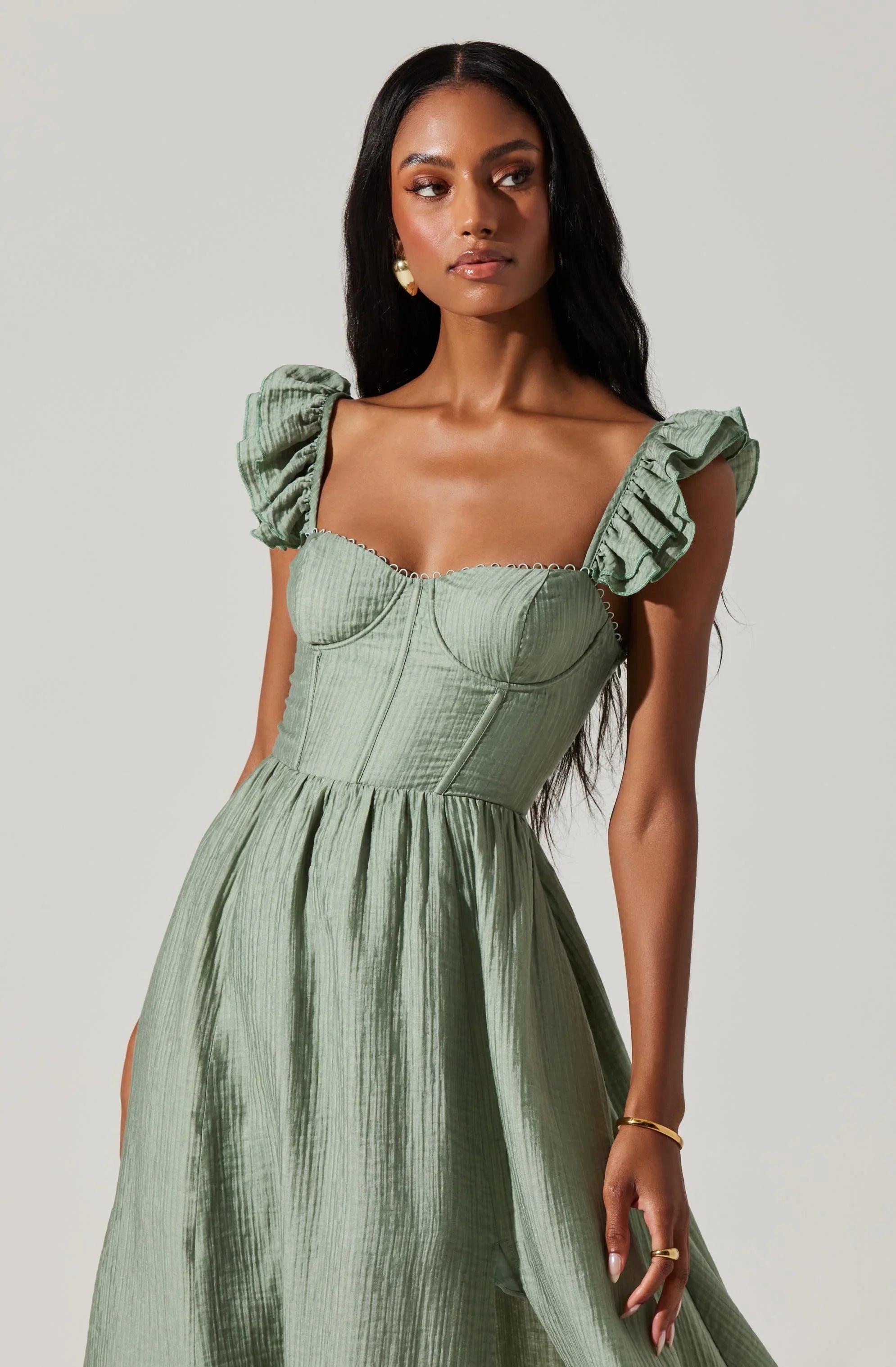Lbruh Wedelia Bustier Midi Dress