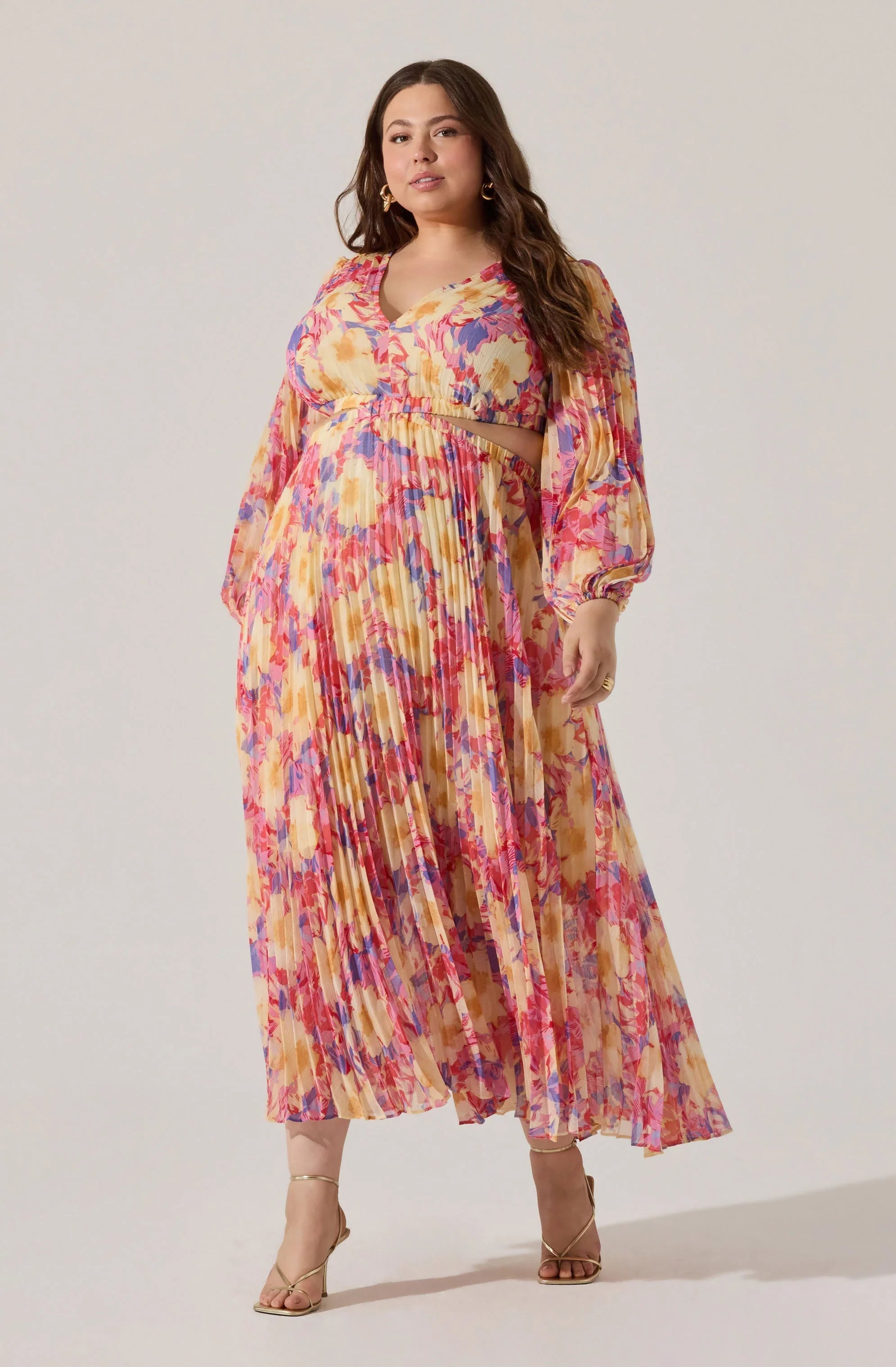 Lbruh Revery Floral Long Sleeve Maxi Dress