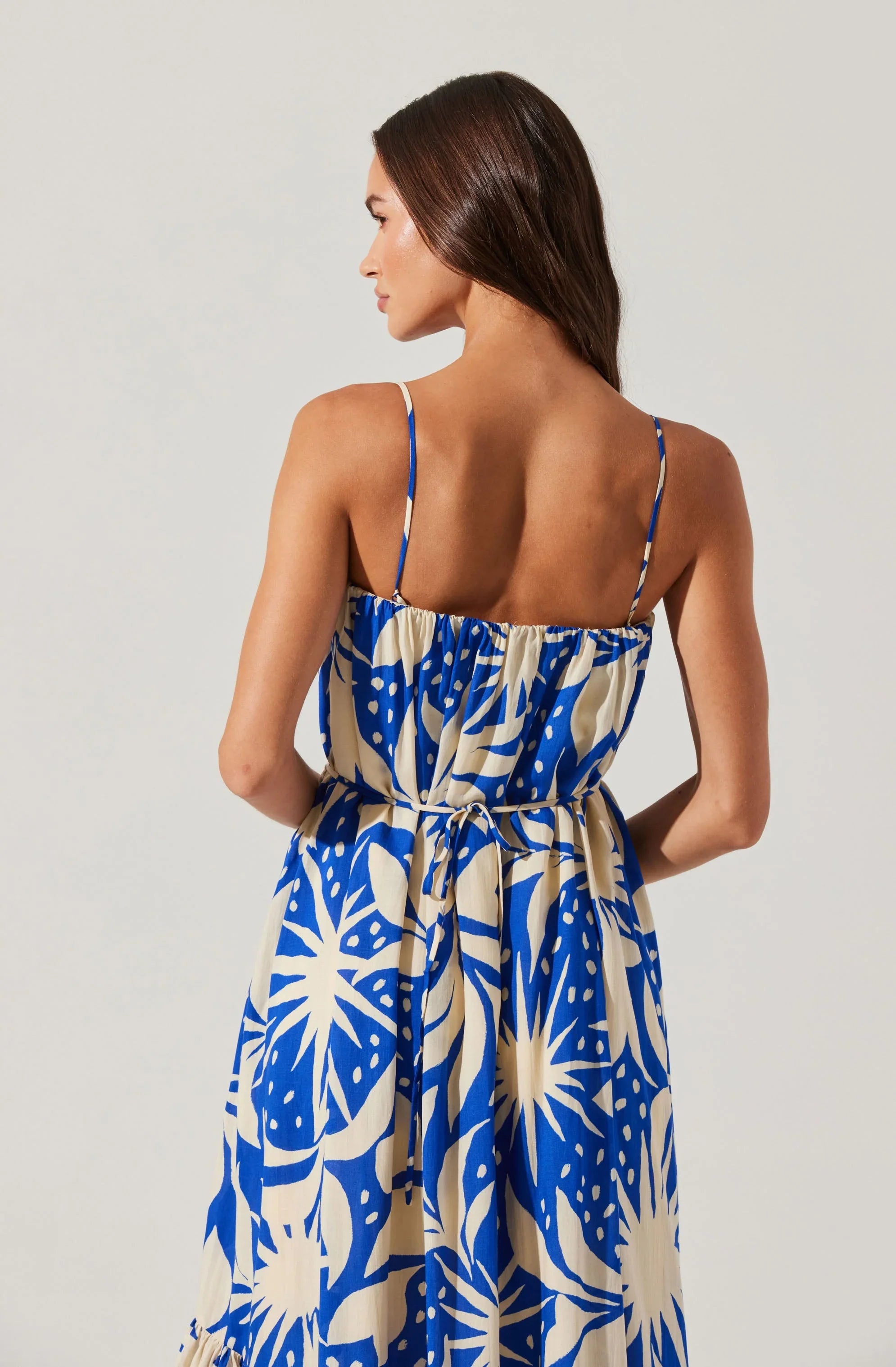 Lbruh Sarina Linen-Blend Floral Maxi Dress