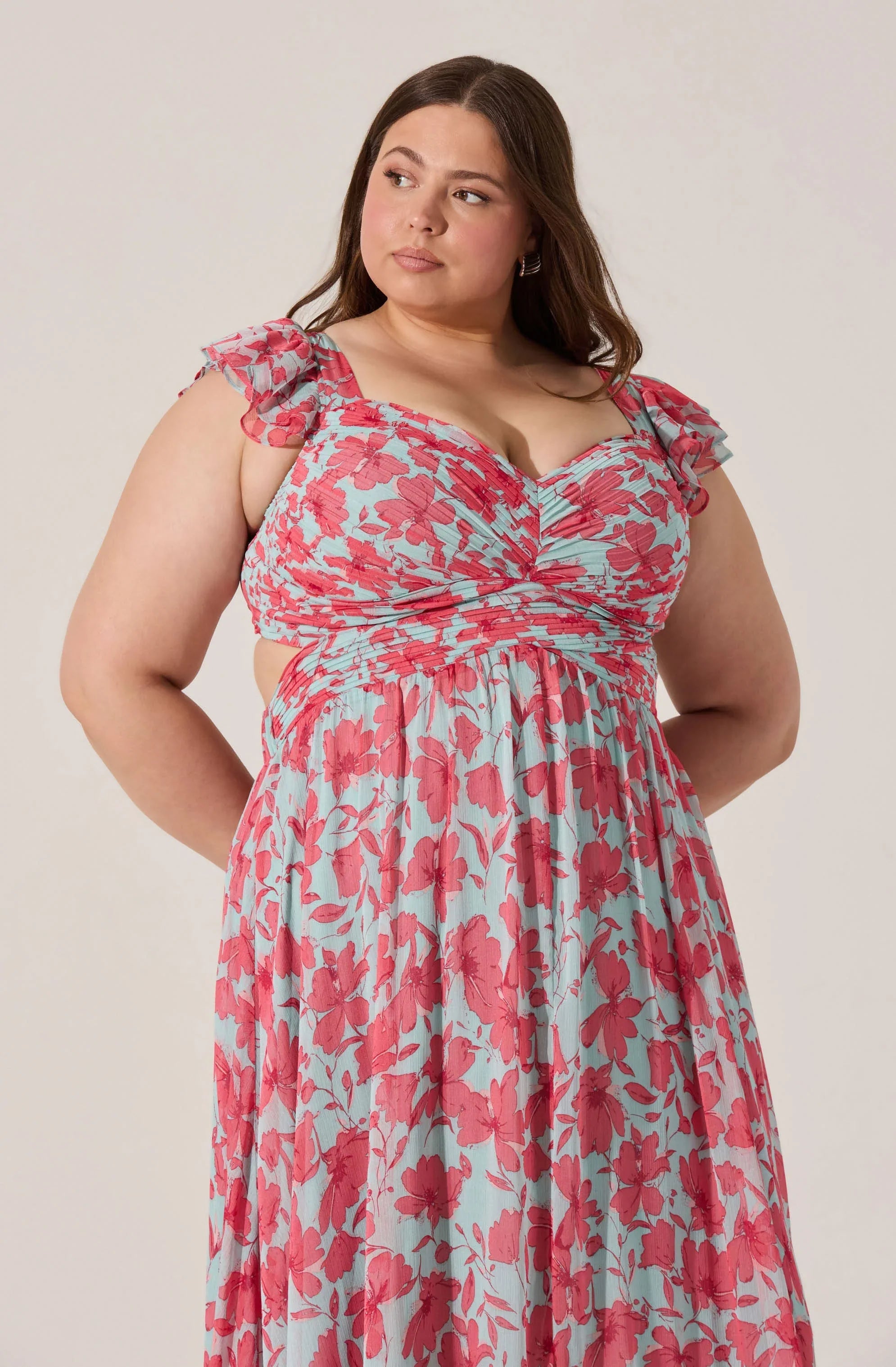 Lbruh Primrose Floral Strappy Back Maxi Dress