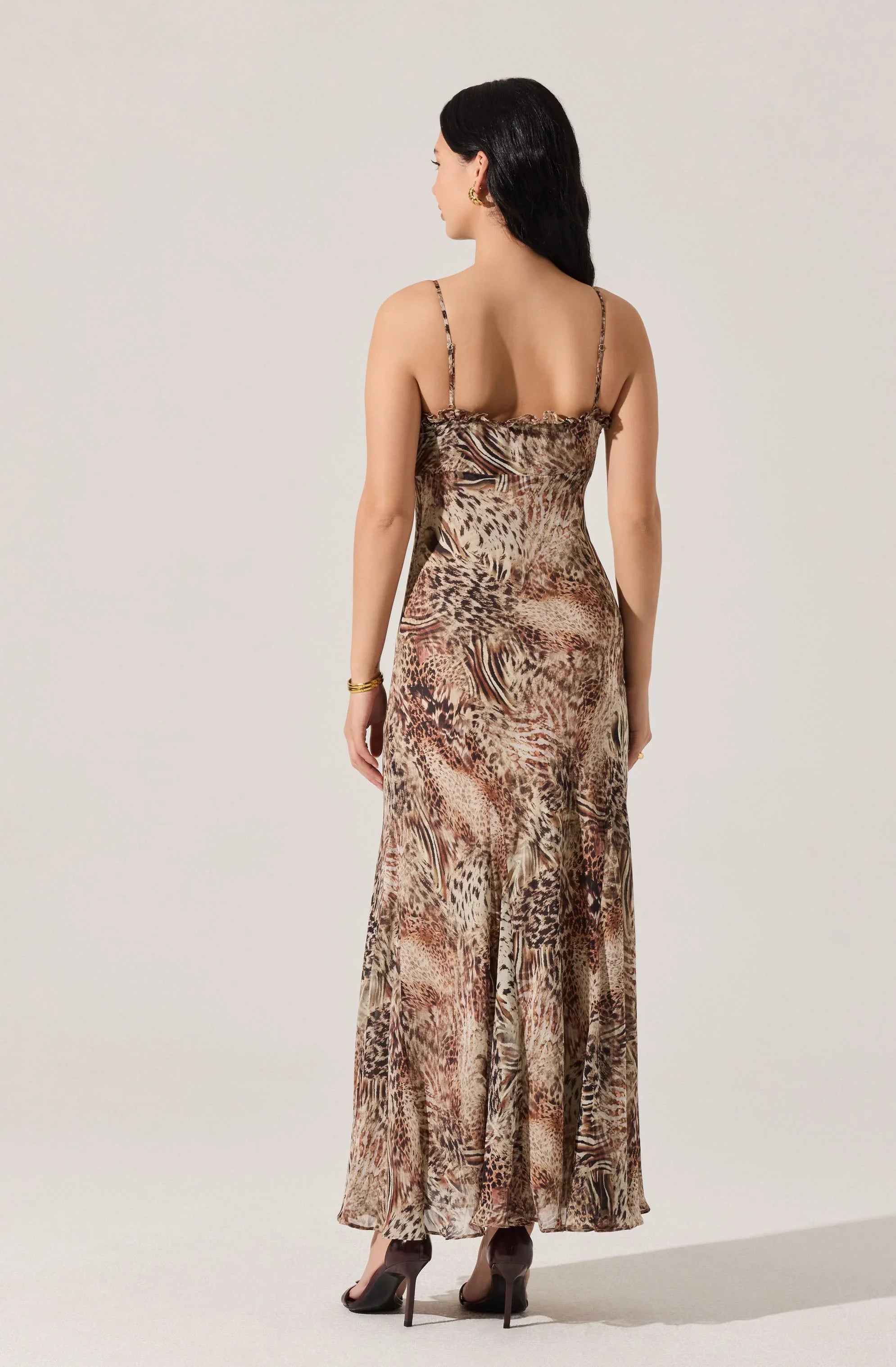Lbruh Maeryn Sweetheart Ruffle Maxi Dress