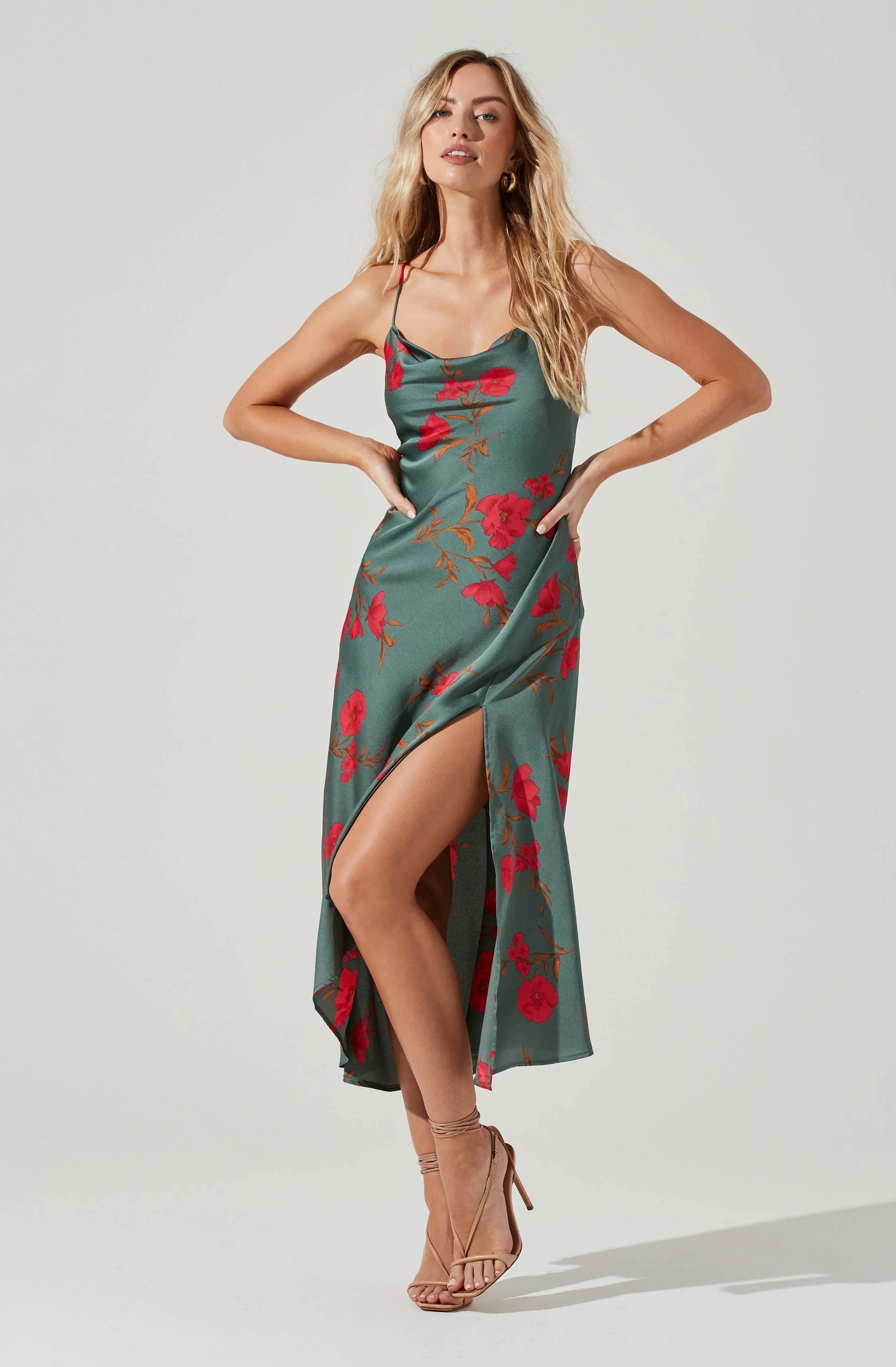 Lbruh Gaia Floral Midi Dress