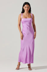 Inixyf Stacie Satin Maxi Dress