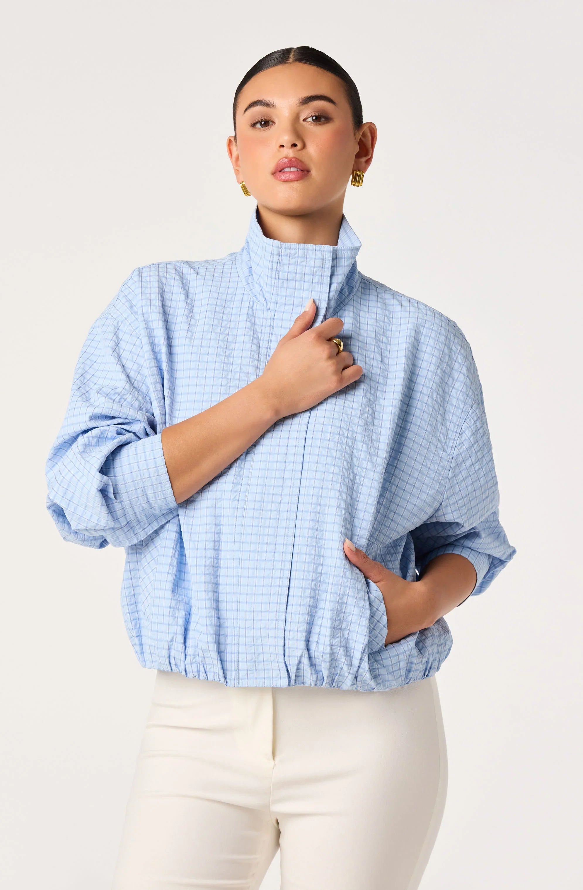 Inixyf Cooper Funnel Neck Bomber Jacket