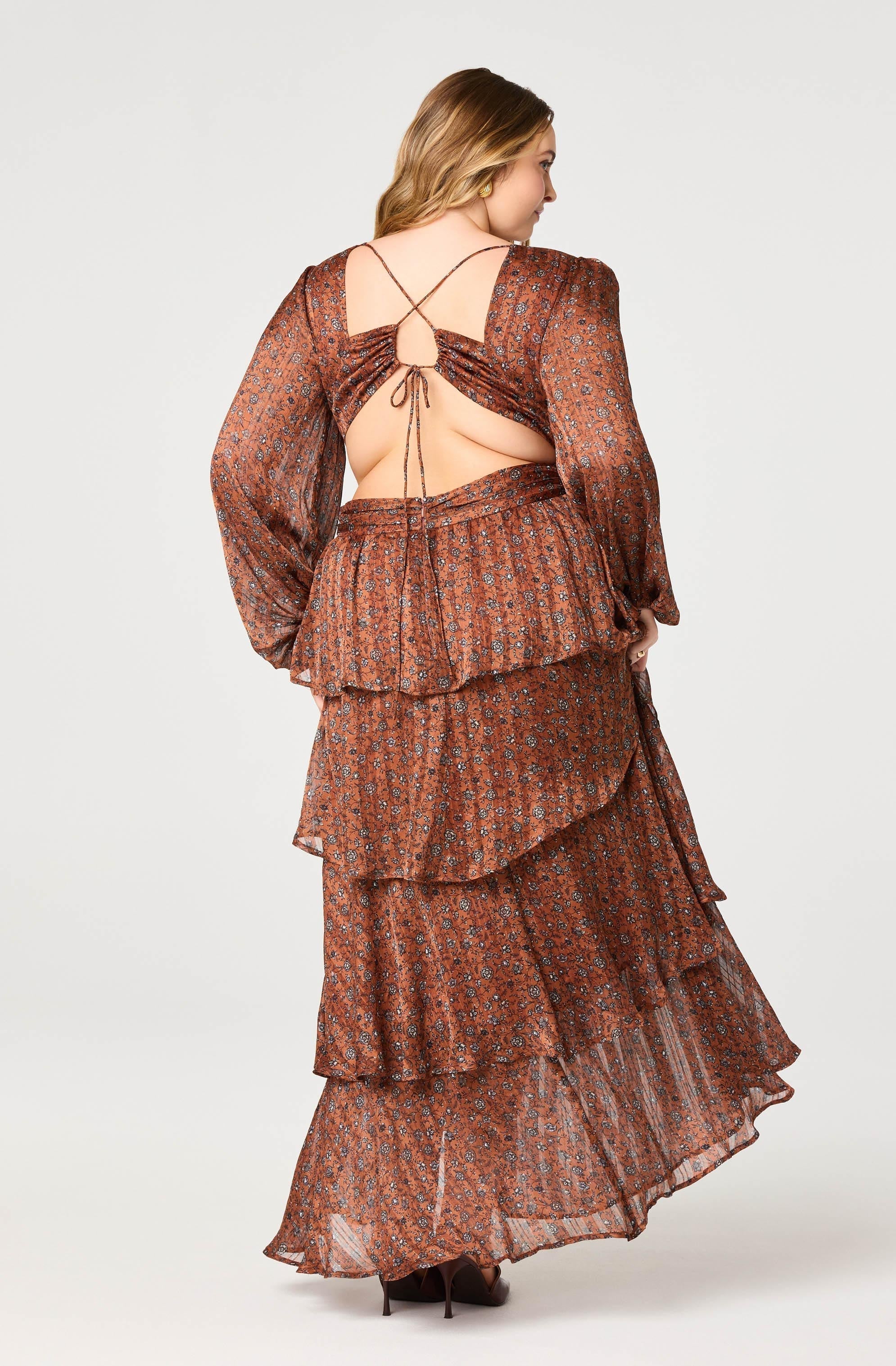 Lbruh Anora Floral Tiered Maxi Dress