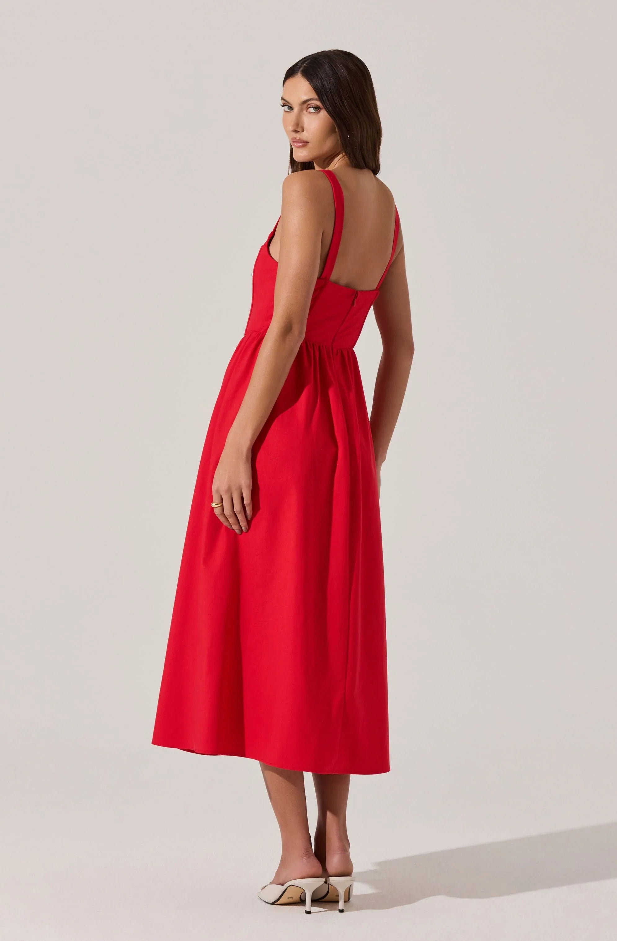 Lbruh Sweetheart Corset Linen Dress