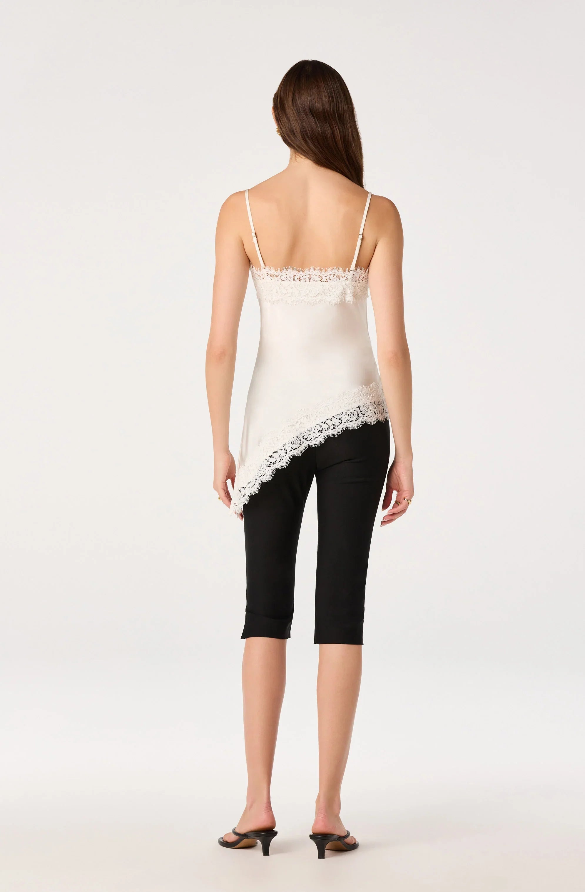 Inixyf Analise Lace Trim Asymmetric Tank