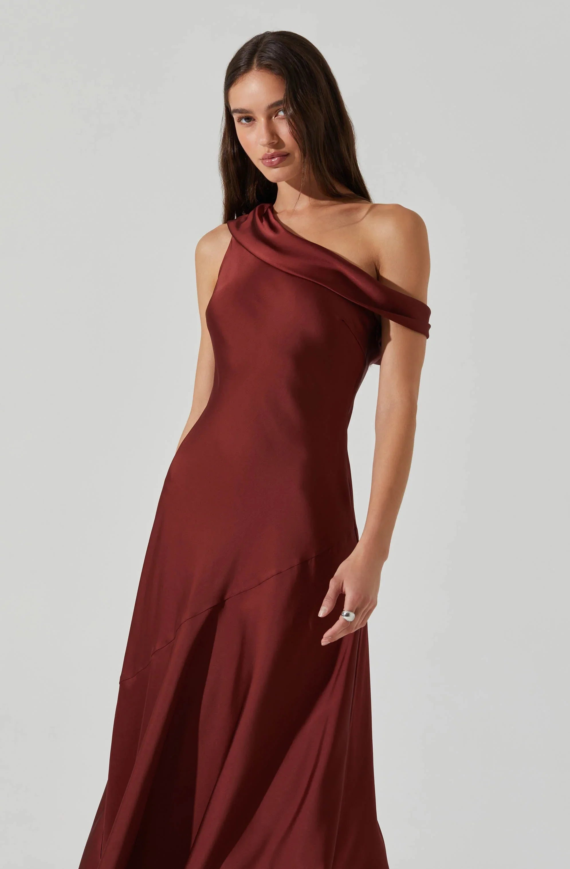 Lbruh Orissa Satin Off Shoulder Dress