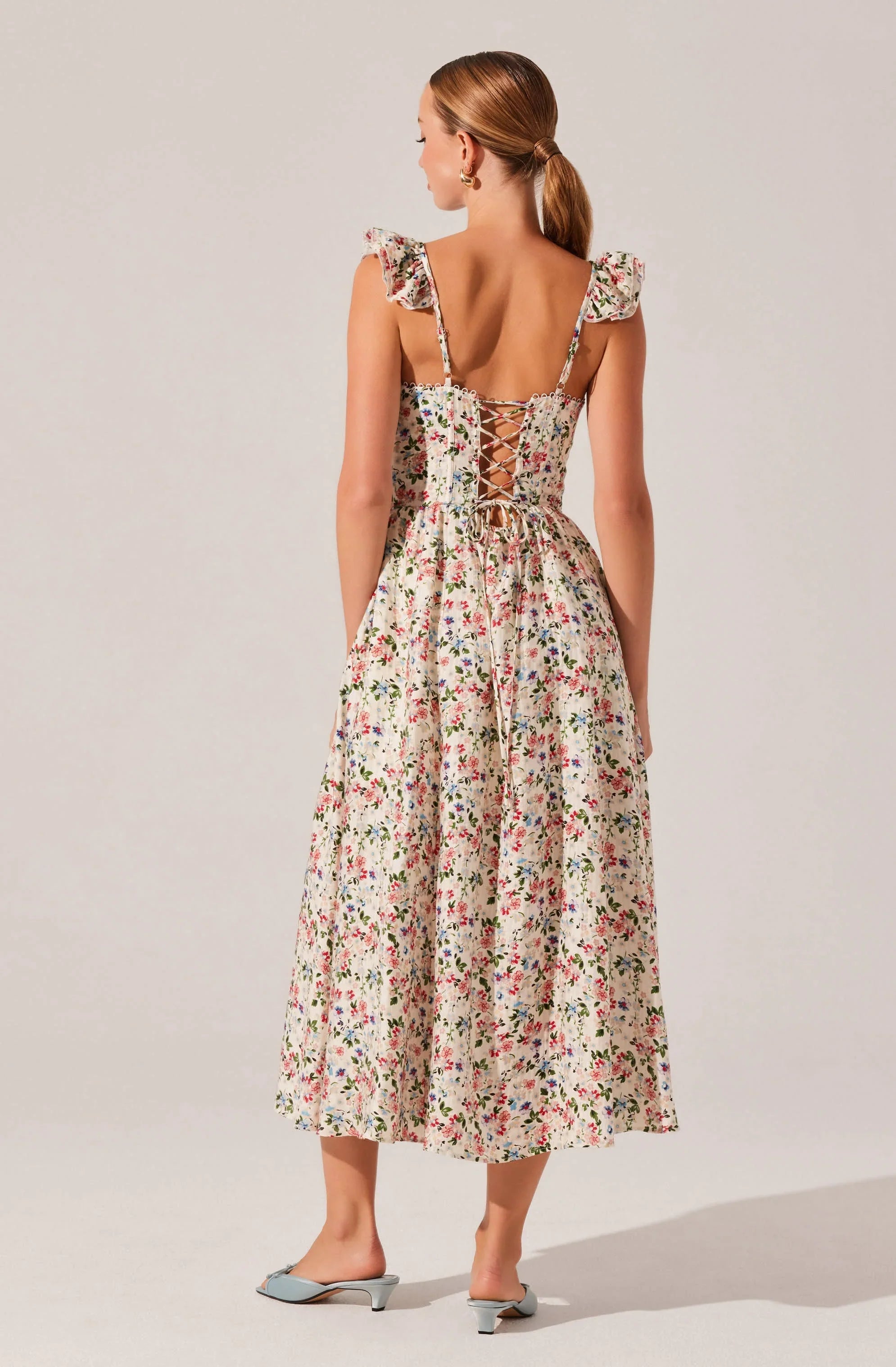 Inixyf Wedelia Floral Midi Dress